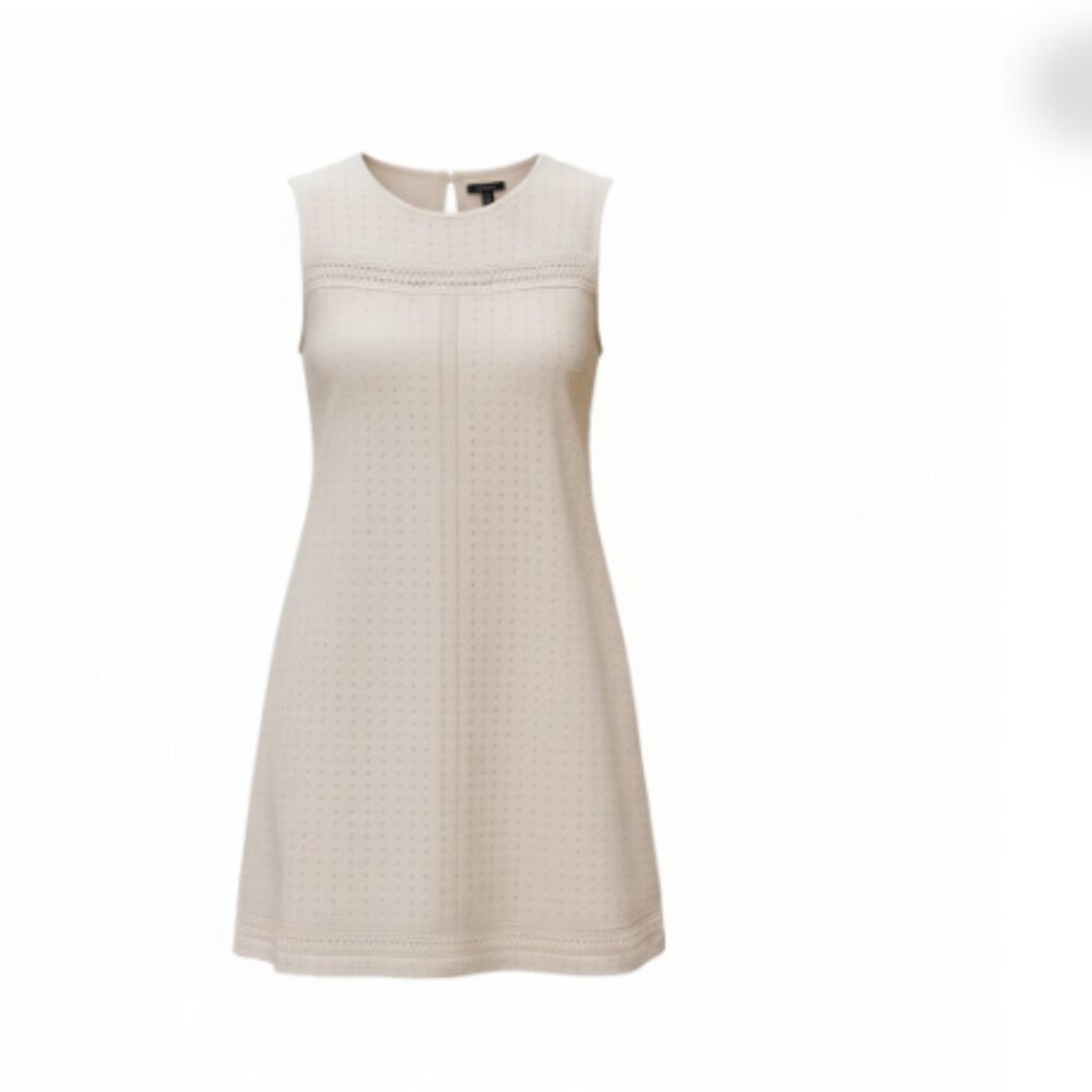 Solitaire by Ravi Khosla White Lace A-Line Dress Women’s 6 Sleeveless NEW
